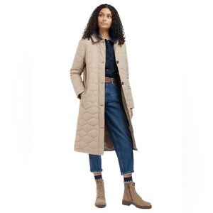 NEW Barbour Daria Quilted Jacket. Olive Green. US 6. NWT.